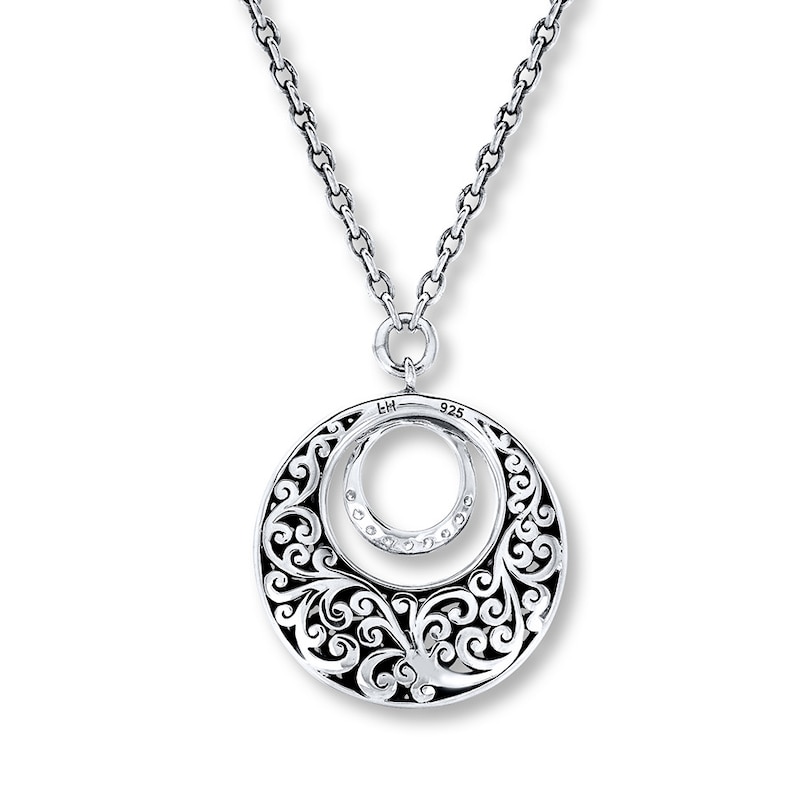Main Image 4 of Previously Owned Lois Hill Necklace 1/4 ct tw Diamonds Sterling Silver