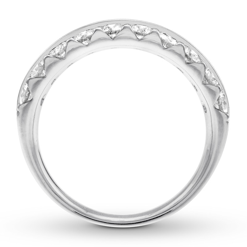 Main Image 2 of Previously Owned Diamond Anniversary Ring 1-1/2 cts tw Round-cut 14K White Gold