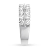 Thumbnail Image 3 of Previously Owned Diamond Anniversary Ring 1-1/2 cts tw Round-cut 14K White Gold