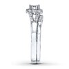 Thumbnail Image 3 of Previously Owned Diamond Bridal Set 1/3 ct tw Princess-cut 10K White Gold