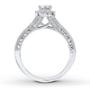 Thumbnail Image 2 of Previously Owned Diamond Engagement Ring 1 ct tw Marquise/Round 14K White Gold