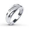 Thumbnail Image 2 of Previously Owned Diamond Men's Band 1/4 ct tw Round-cut 10K White Gold