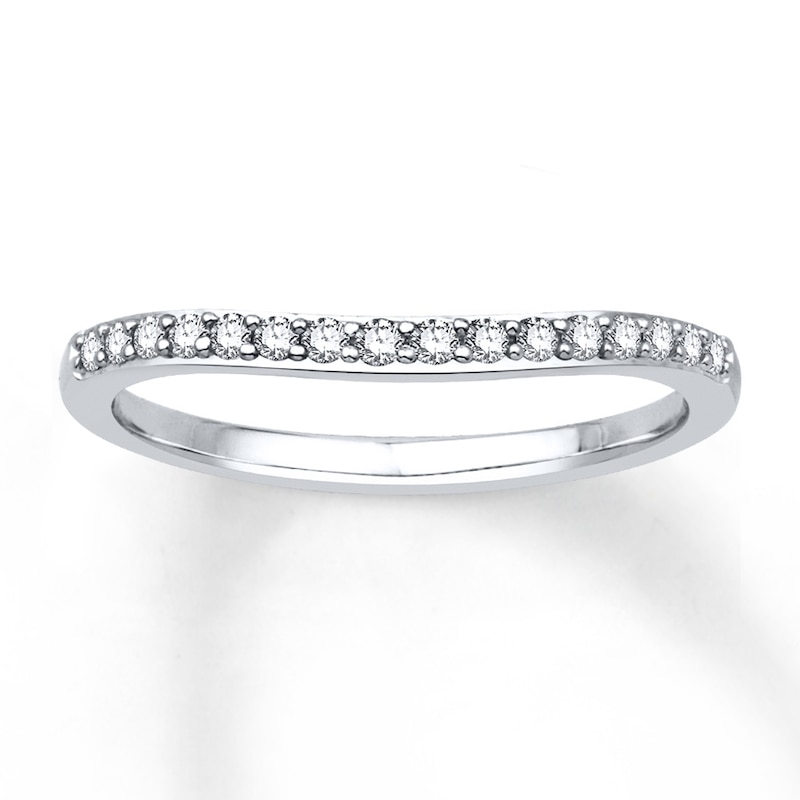 Main Image 1 of Previously Owned Diamond Anniversary Band 1/6 ct tw Round 14K White Gold