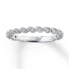 Thumbnail Image 1 of Previously Owned Women's Diamond Band 1/8 ct tw Round-Cut 14K White Gold