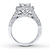 Thumbnail Image 2 of Previously Owned Diamond Bridal Set 2 ct tw Princess-Cut 14K White Gold