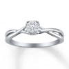 Thumbnail Image 1 of Previously Owned Diamond Promise Ring 1/15 ct tw 10K White Gold