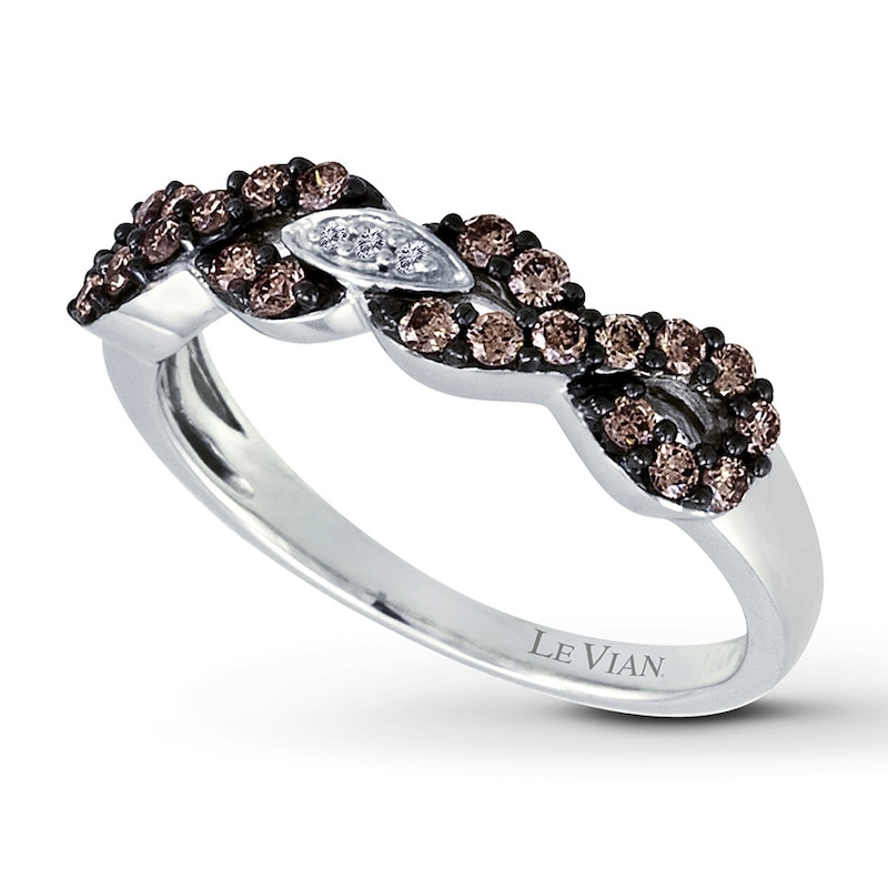 Main Image 1 of Previously Owned Le Vian Chocolate Diamond Ring 3/8 ct tw 14K Vanilla Gold