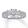 Thumbnail Image 1 of Previously Owned 3-Stone Diamond Ring 1ctw 14K White Gold