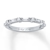 Thumbnail Image 1 of Previously Owned Neil Lane Diamond Band 1/3 ct tw Baguette/Round 14K White Gold
