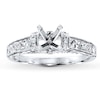 Thumbnail Image 1 of Previously Owned Diamond Ring Setting 3/4 ct tw Princess/Round 14K White Gold