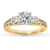 Thumbnail Image 3 of Previously Owned Diamond Ring Setting 1/2 ct tw Round-cut 14K Yellow Gold