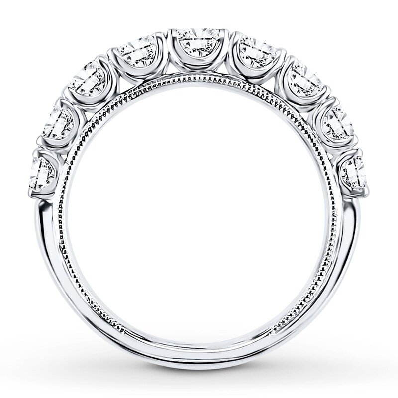 Main Image 2 of Previously Owned Diamond Anniversary Band 1-1/2 ct tw Round-cut 14K White Gold