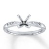 Thumbnail Image 1 of Previously Owned Diamond Ring Setting 1/10 ct tw Round-cut 14K White Gold
