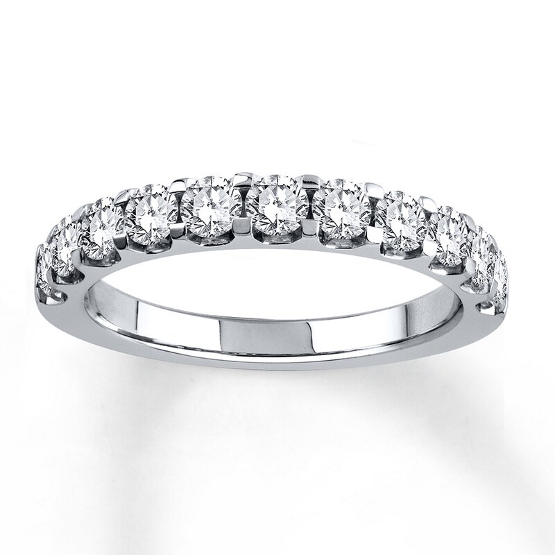 Main Image 1 of Previously Owned Diamond Anniversary Band 1 carat tw Round-cut Platinum