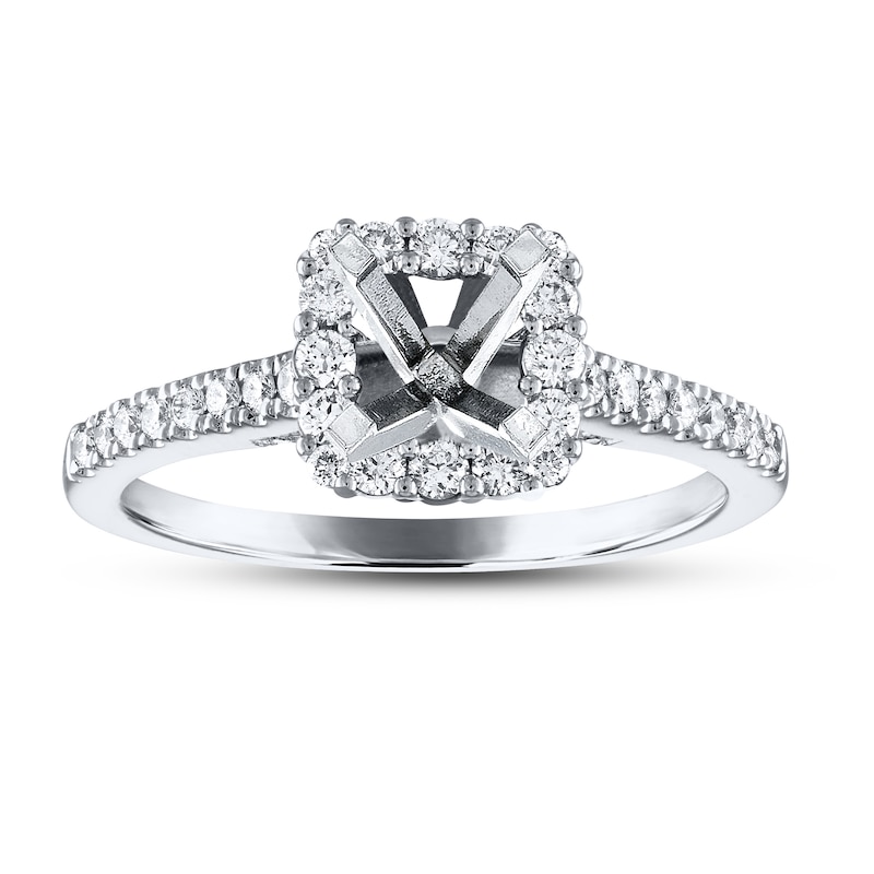 Previously Owned Vera Wang WISH Diamond Bridal Setting 3/4 ct tw 14K White Gold