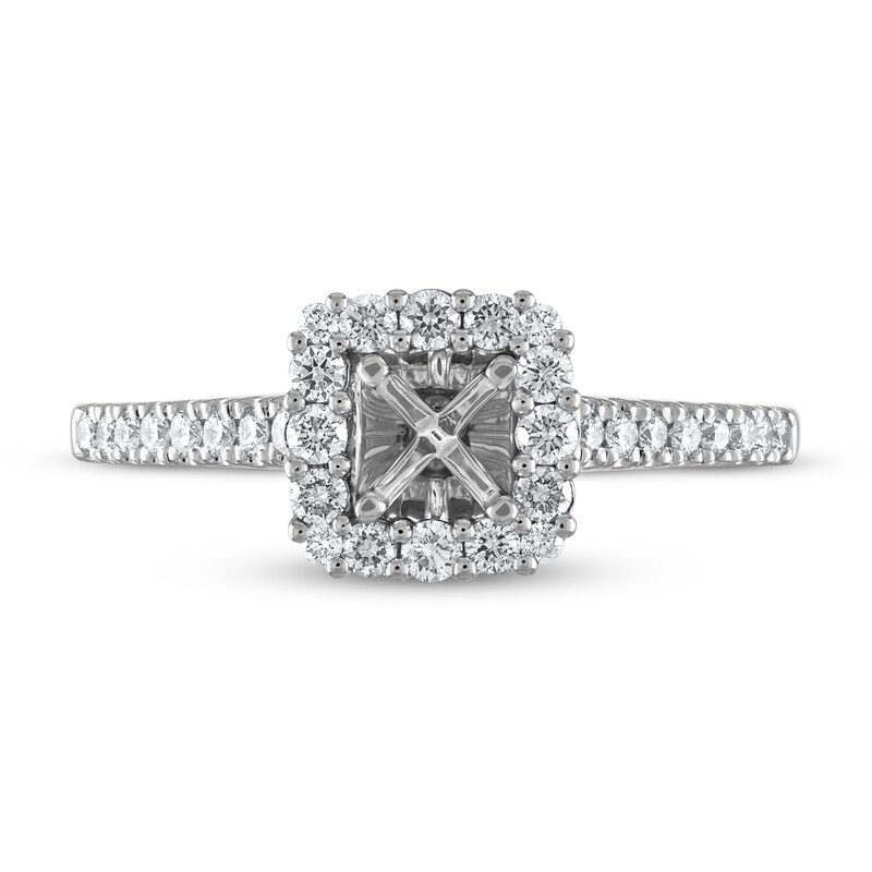Main Image 3 of Previously Owned Vera Wang WISH Diamond Bridal Setting 3/4 ct tw 14K White Gold