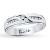 Thumbnail Image 1 of Previously Owned Ever Us Men's Two-Stone Ring 1/4 ct tw Diamonds 14K White Gold