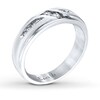 Thumbnail Image 2 of Previously Owned Ever Us Men's Two-Stone Ring 1/4 ct tw Diamonds 14K White Gold