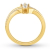 Thumbnail Image 2 of Previously Owned Ever Us Diamond Ring 1/3 ct tw Princess-cut/Round 10K Gold
