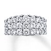 Thumbnail Image 4 of Previously Owned Diamond  Anniversary Band 2-1/4 ct tw Round 18K White Gold