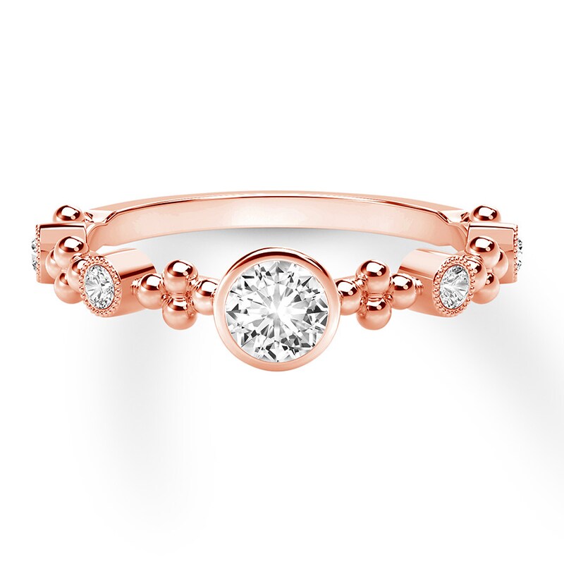 Main Image 1 of Previously Owned Forevermark Tribute Diamond Ring 1/3 carat tw 18K Rose Gold