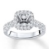 Thumbnail Image 1 of Previously Owned Diamond Ring Setting 7/8 carat tw Round 14K White Gold