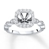 Thumbnail Image 1 of Previously Owned Diamond Engagement Ring Setting 3/8 ct tw Round 14K White Gold