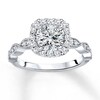 Thumbnail Image 3 of Previously Owned Diamond Engagement Ring Setting 3/8 ct tw Round 14K White Gold