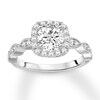Thumbnail Image 4 of Previously Owned Diamond Engagement Ring Setting 3/8 ct tw Round 14K White Gold