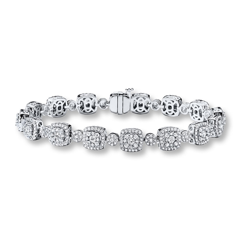 Main Image 1 of Previously Owned Neil Lane Designs Bracelet 3 ct tw Diamonds 14K White Gold