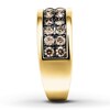 Thumbnail Image 3 of Previously Owned Brown Diamond Men's Ring 1-1/2 ct tw Round-cut 10K Yellow Gold