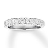 Thumbnail Image 1 of Previously Owned Diamond Wedding Band 3/4 ct tw Round 14K White Gold