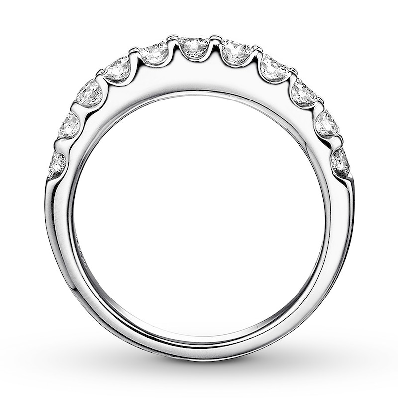 Main Image 2 of Previously Owned Diamond Wedding Band 3/4 ct tw Round 14K White Gold