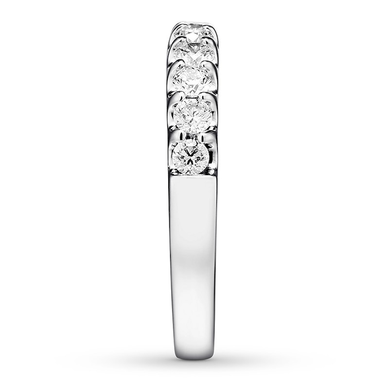 Main Image 3 of Previously Owned Diamond Wedding Band 3/4 ct tw Round 14K White Gold