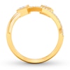Thumbnail Image 2 of Previously Owned Diamond Deconstructed Ring 1/3 ct tw Princess/Round 10K Yellow Gold