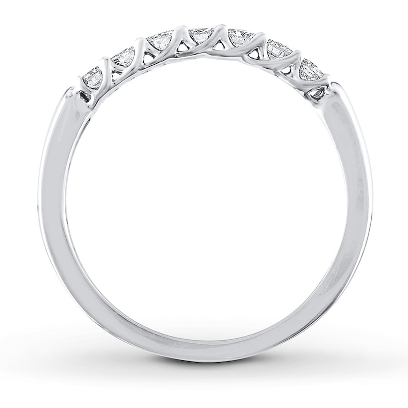Main Image 2 of Previously Owned Diamond Anniversary Band 1/3 ct tw Round-cut Platinum