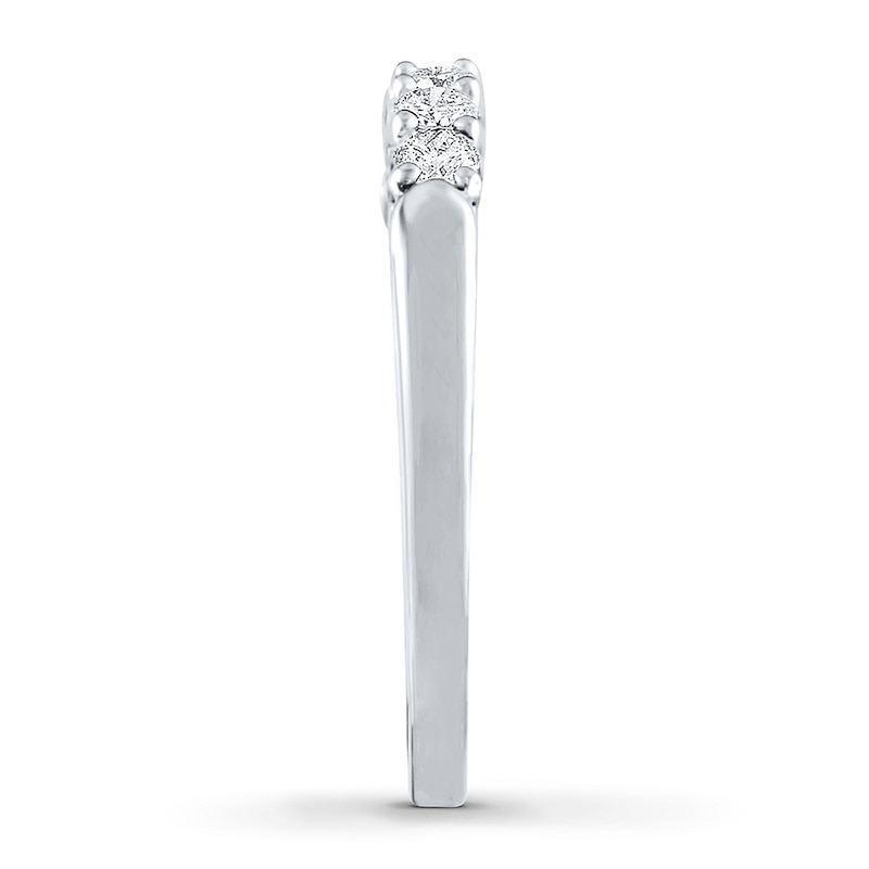 Main Image 3 of Previously Owned Diamond Anniversary Band 1/3 ct tw Round-cut Platinum