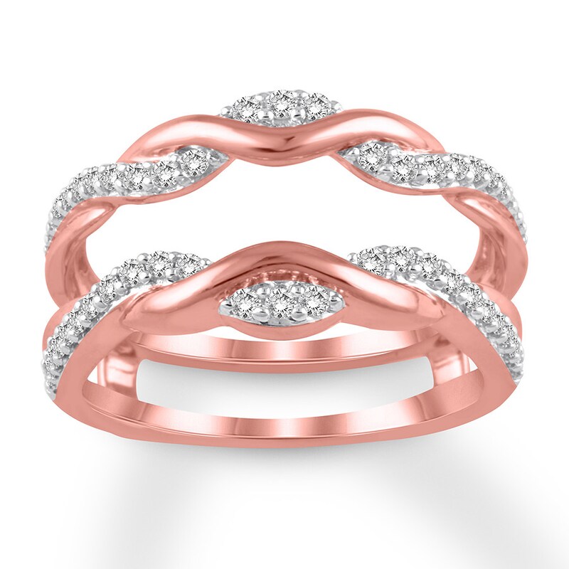 Main Image 1 of Previously Owned Diamond Enhancer Ring 1/3 ct tw Round 14K Rose Gold