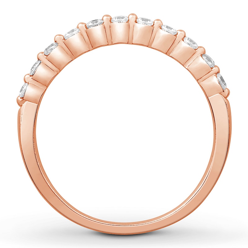 Main Image 2 of Previously Owned Diamond Anniversary Band 1/4 ct tw Round-cut 14K Rose Gold