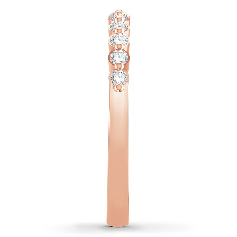 Main Image 3 of Previously Owned Diamond Anniversary Band 1/4 ct tw Round-cut 14K Rose Gold