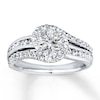 Thumbnail Image 3 of Previously Owned Diamond Ring Setting 3/4 carat tw Round 14K White Gold