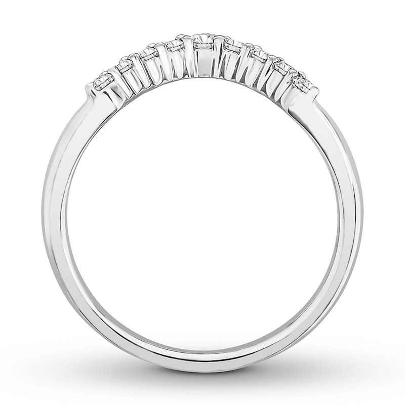 Main Image 2 of Previously Owned Diamond Enhancer Ring 1/4 ct tw Round-cut 14K White Gold