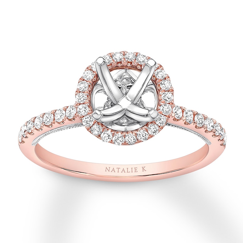 Main Image 1 of Previously Owned Natalie K Ring Setting 1/3 ct tw Diamonds 14K Two-Tone Gold