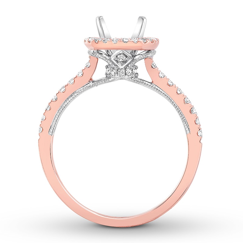 Main Image 2 of Previously Owned Natalie K Ring Setting 1/3 ct tw Diamonds 14K Two-Tone Gold