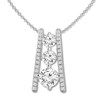 Thumbnail Image 1 of Previously Owned Diamond Necklace 3/4 carat tw Round 14K White Gold/Rhodium