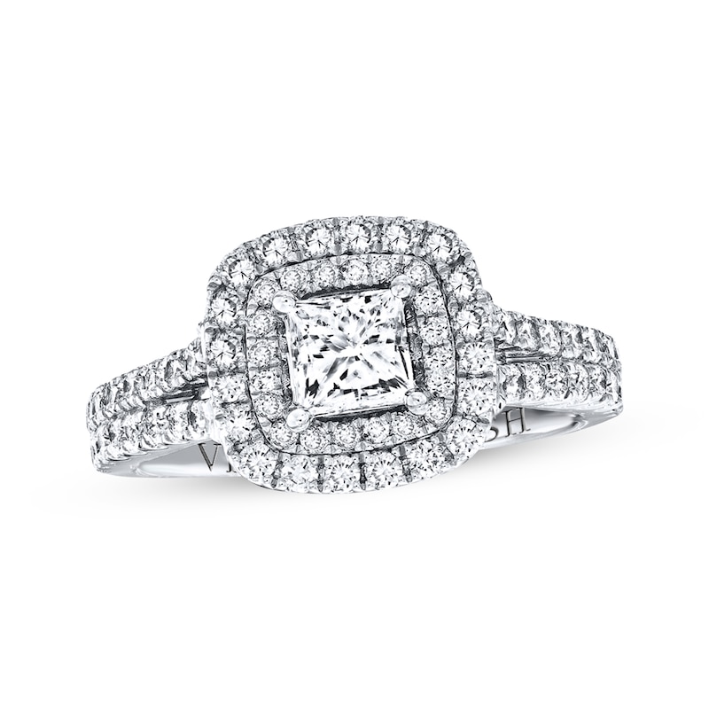 Main Image 1 of Previously Owned Vera Wang WISH 1-1/2 Carat tw Diamonds 14K White Gold Ring