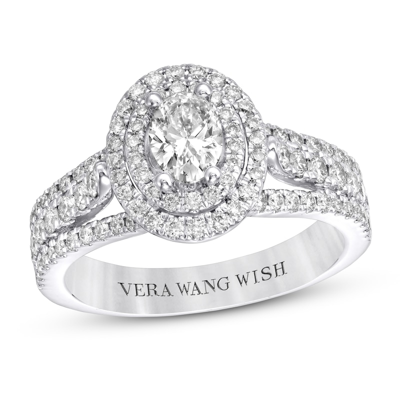 Main Image 1 of Previously Owned Vera Wang WISH Ring 1-1/5 ct tw Diamonds 14K White Gold