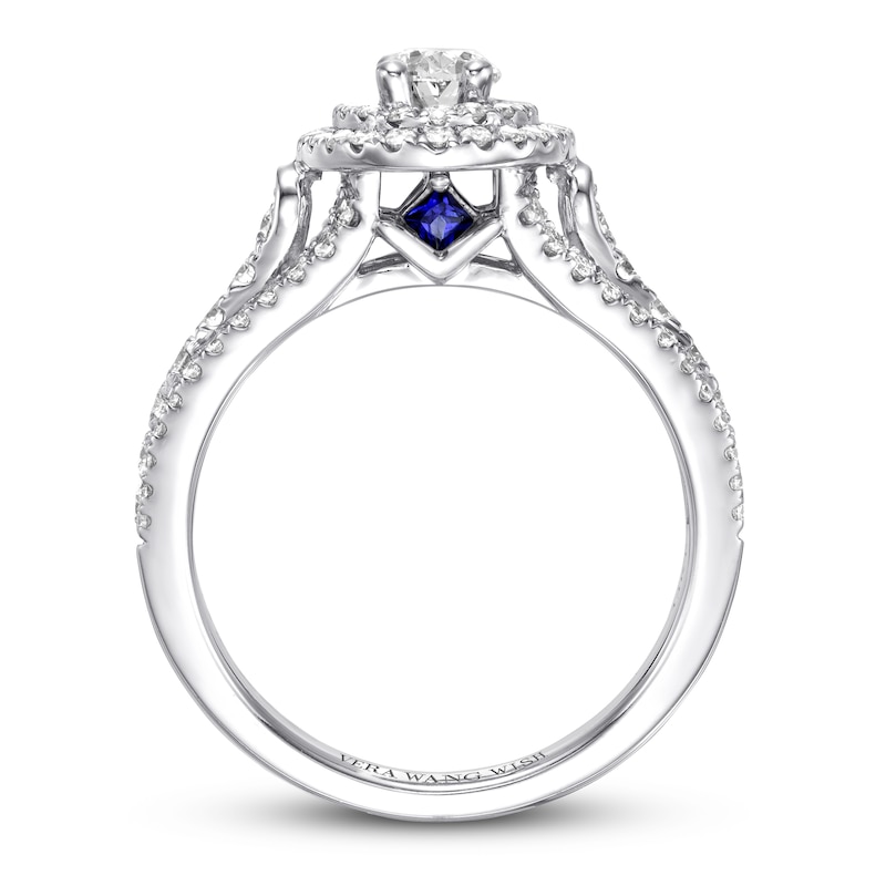 Main Image 2 of Previously Owned Vera Wang WISH Ring 1-1/5 ct tw Diamonds 14K White Gold