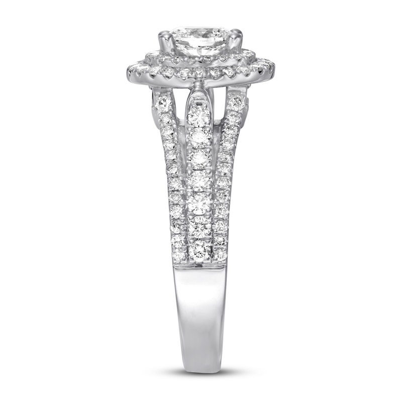 Main Image 3 of Previously Owned Vera Wang WISH Ring 1-1/5 ct tw Diamonds 14K White Gold