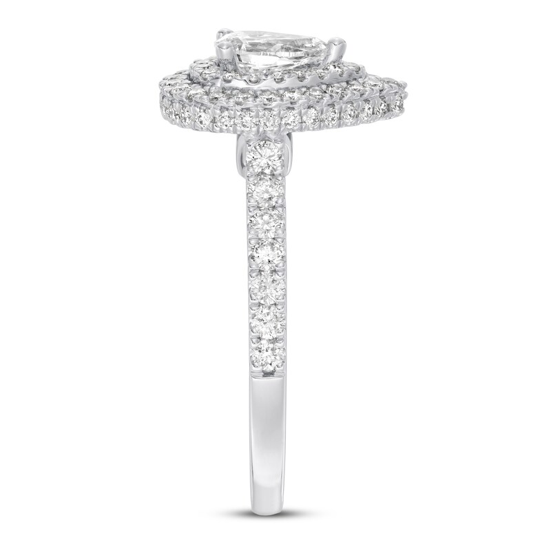 Main Image 2 of Previously Owned Vera Wang WISH Diamond Ring 1-1/5 ct tw 14K White Gold